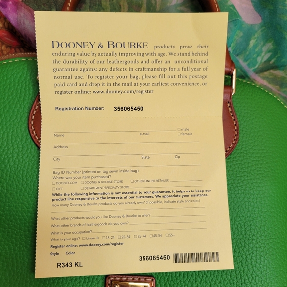 Dooney & Bourke Kelly Green Pebble Leather Zip Zip Satchel ~ VGUC ~ Timeless! - Picture 8 of 14